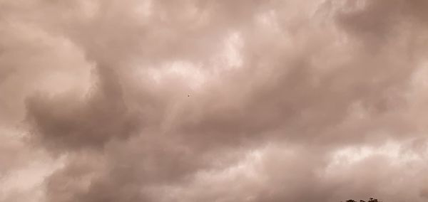 Low angle view of storm clouds in sky