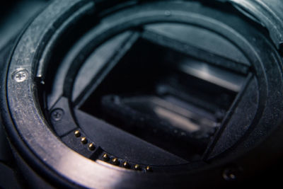 Close-up of camera