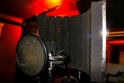 Close-up of machine part