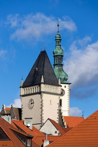 Low angle view of building against sky