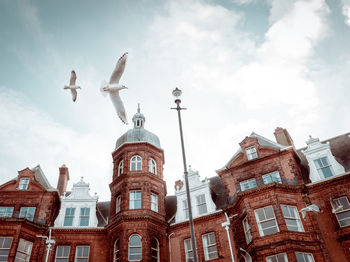 Low angle view of building against sky