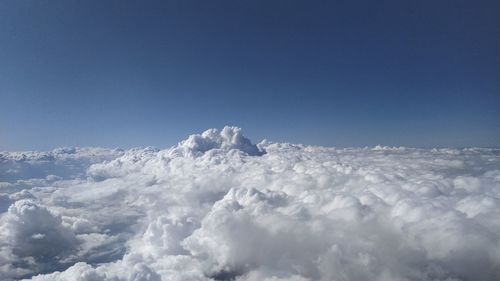 Low angle view of cloudscape against blue sky