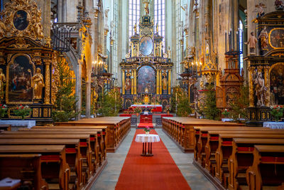 Interior of church