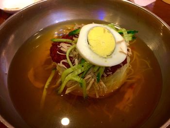 Close-up of served food