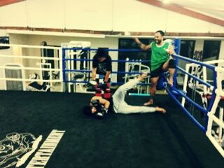 Sparring session