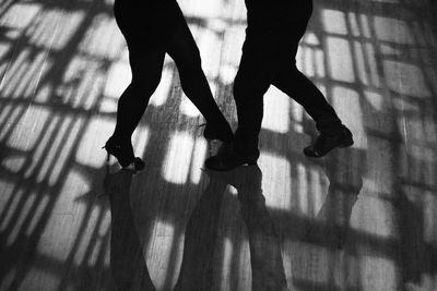 Midsection of a dancing couple