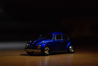 Close-up of toy car