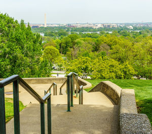 Built structure with trees in background