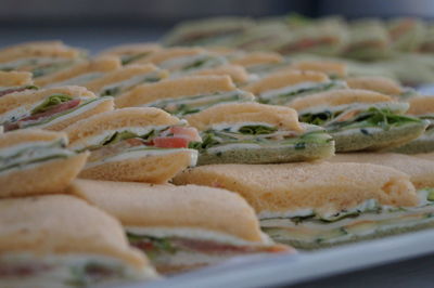 Close-up of bread in plate