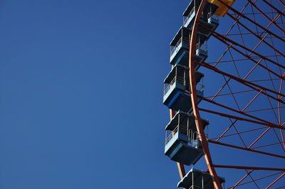 Low angle view of clear blue sky