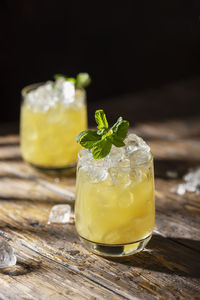 Close-up of drink on table