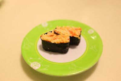 Close-up of food in plate