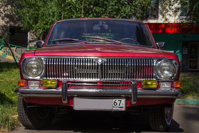 Vintage car in city