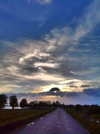 Road passing through landscape