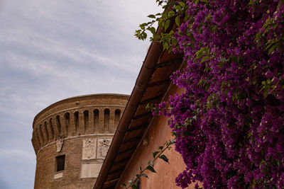 Low angle view of building against sky