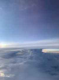 Aerial view of clouds in sky