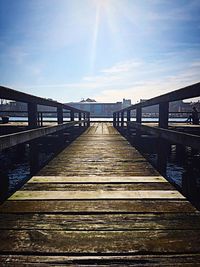 Pier on sea