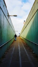 Road leading towards city