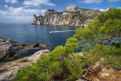 Scenic view of sea against sky