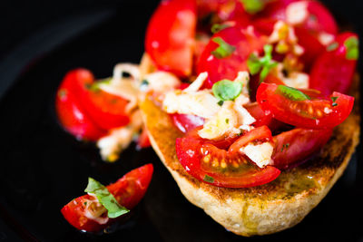 Close-up of salad in plate