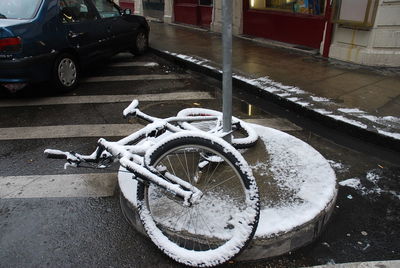 Car parked on road