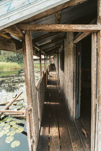 Interior of abandoned building