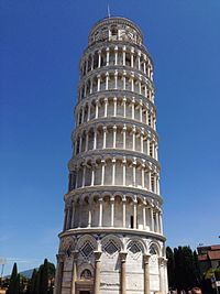 Low angle view of tower against clear sky