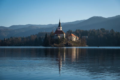 Bled lake in