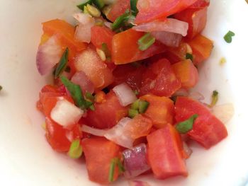 Close-up of salad in plate