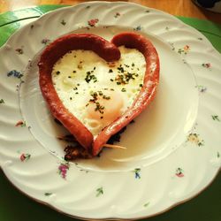 Close-up of served food