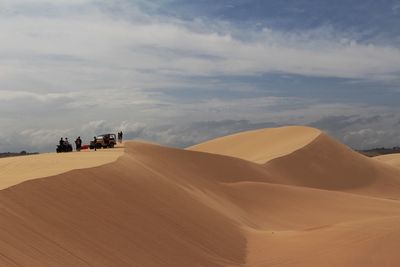 Scenic view of desert against sky
