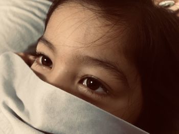 Close-up portrait of cute baby