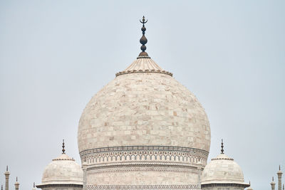 Low angle view of church against clear sky