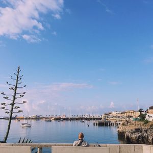 Panoramic view of sea against sky