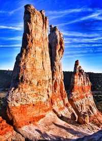 Rock formations at mountain