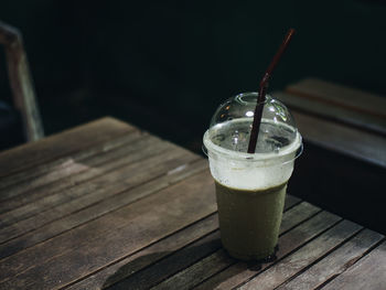 Close-up of drink on table