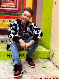 Portrait of smiling young man