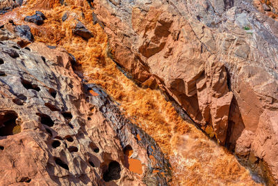 Full frame shot of rock formation