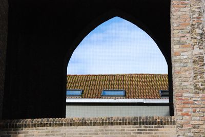 Low angle view of historical building