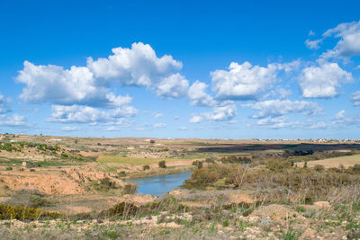 Scenic view of landscape against sky