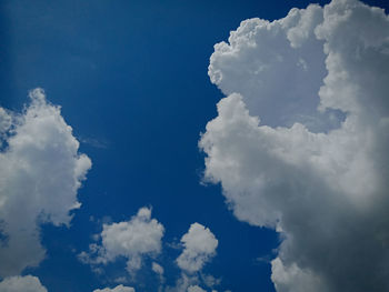 Low angle view of clouds in sky