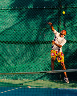 Full frame shot of ball on field