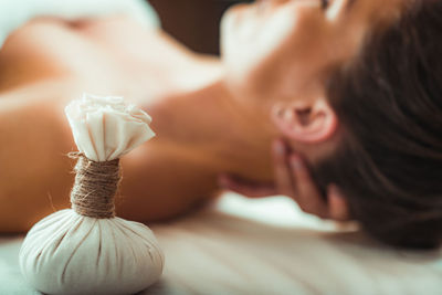 Kizhi massage or herbal bolus bags ayurveda massage