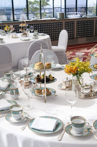 Place setting on table