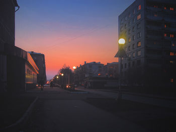City street at night