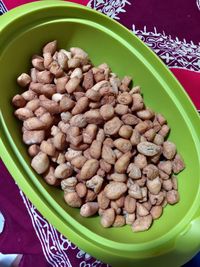 High angle view of breakfast in container