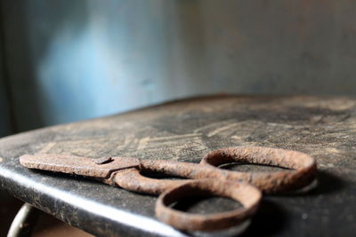 Close-up of rusty metal