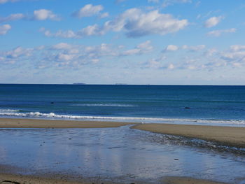 Scenic view of sea against sky