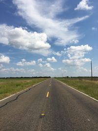 Road against sky