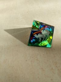 High angle view of multi colored paper